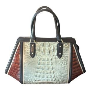 BRAHMIN BAG. Arden Satchel,Hemlock Westwood color, leather, never used.